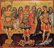 Holy Archangels Michael, Gabriel & Raphael (17th c.)