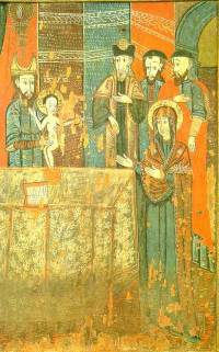 c. 1608 103x76.6cm tempera on wood icon from Church of Archangel Michael, Sarisky Stiavnik