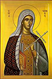 20th c. Greek icon at St. John the Evang. Monastery, Patmos