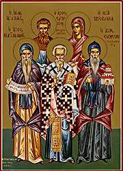 20th c. Greek icon at Mt. Athos