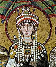 6th c. Byzantine mosaic at San Vitale, Ravenna, Italy